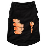 Funny Hand Gripping Optical Illusion Doggie Tank