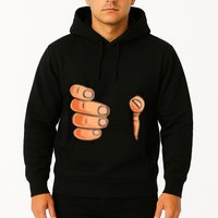 Funny Hand Gripping Optical Illusion Hoodie