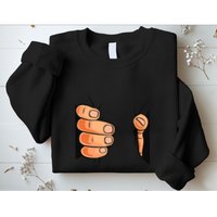 Funny Hand Gripping Optical Illusion Sweatshirt