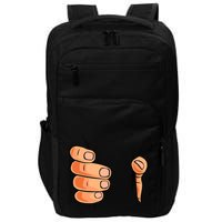 Funny Hand Gripping Optical Illusion Impact Tech Backpack