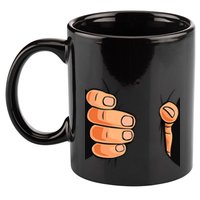 Funny Hand Gripping Optical Illusion 11oz C Handle Ceramic Mug