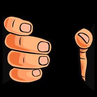 Funny Hand Gripping Optical Illusion 16 in Basic Backpack