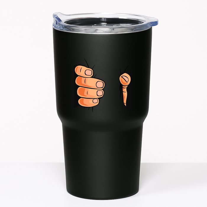 Funny Hand Gripping Optical Illusion Tumbler