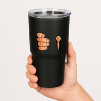 Funny Hand Gripping Optical Illusion Tumbler