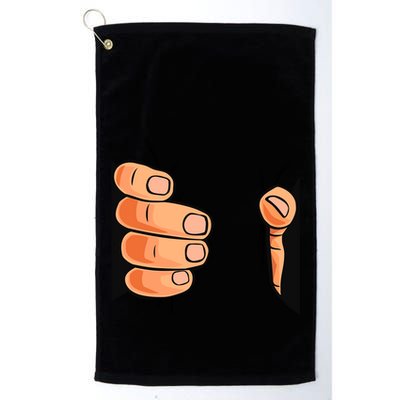 Funny Hand Gripping Optical Illusion Golf Towel