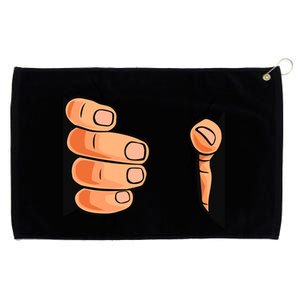 Funny Hand Gripping Optical Illusion Grommeted Golf Towel