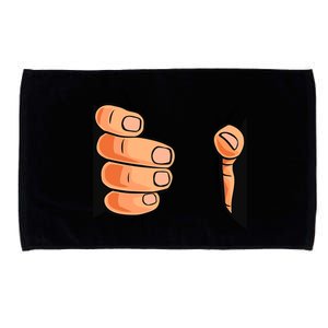 Funny Hand Gripping Optical Illusion Microfiber Hand Towel