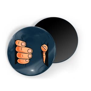 Funny Hand Gripping Optical Illusion Magnet