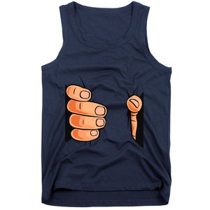 Funny Hand Gripping Optical Illusion Tank Top