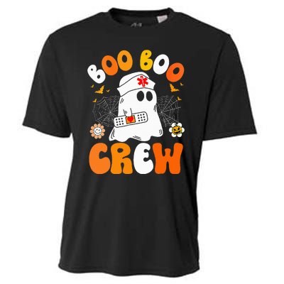 Funny Halloween Ghost Nurse Costume Cooling Performance Crew T-Shirt