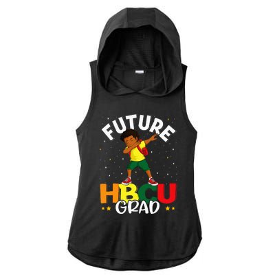 Future HBCU Grad Graduate Afro Black College Graduation Ladies PosiCharge Tri-Blend Wicking Draft Hoodie Tank