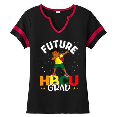 Future HBCU Grad Graduate Afro Black College Graduation Ladies Halftime Notch Neck Tee