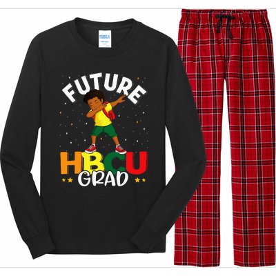 Future HBCU Grad Graduate Afro Black College Graduation Long Sleeve Pajama Set