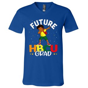 Future HBCU Grad Graduate Afro Black College Graduation V-Neck T-Shirt