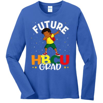 Future HBCU Grad Graduate Afro Black College Graduation Ladies Long Sleeve Shirt