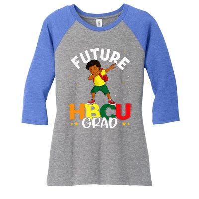 Future HBCU Grad Graduate Afro Black College Graduation Women's Tri-Blend 3/4-Sleeve Raglan Shirt