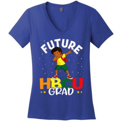 Future HBCU Grad Graduate Afro Black College Graduation Women's V-Neck T-Shirt