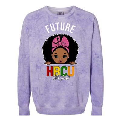 Future HBCU Grad Girl Colorblast Crewneck Sweatshirt