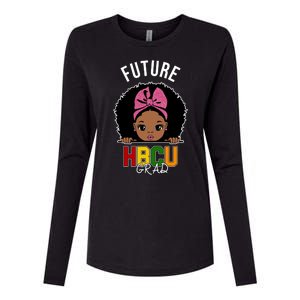 Future HBCU Grad Girl Womens Cotton Relaxed Long Sleeve T-Shirt