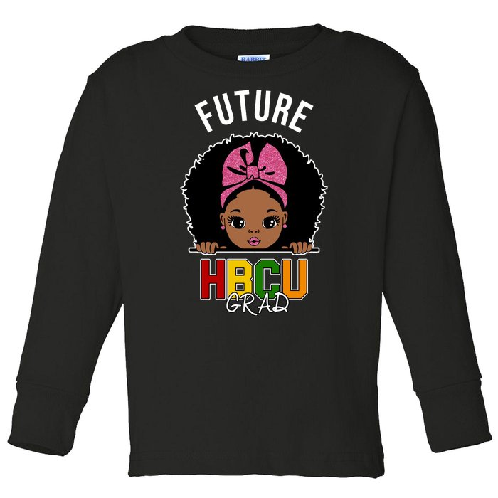 Future HBCU Grad Girl Toddler Long Sleeve Shirt