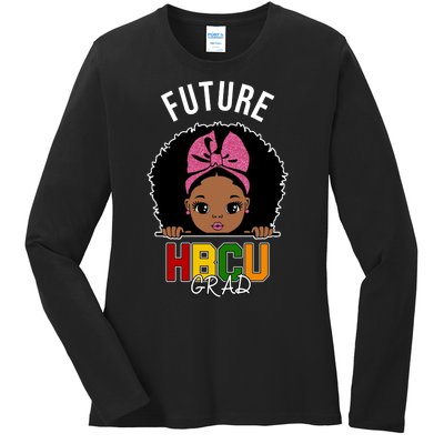 Future HBCU Grad Girl Ladies Long Sleeve Shirt