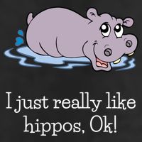 Funny Hippo Gift Just Really Like Hippos Ok! Hippopotamus Cool Gift 7 Panel Mesh Trucker Snapback Hat