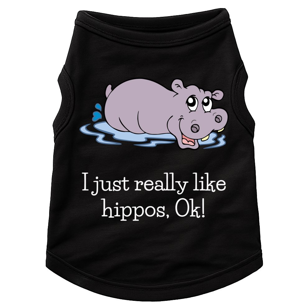 Funny Hippo Gift Just Really Like Hippos Ok! Hippopotamus Cool Gift Doggie Tank