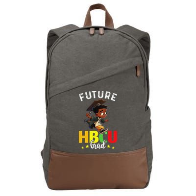Future HBCU Grad Graduation HBCU Future College Student Cotton Canvas Backpack