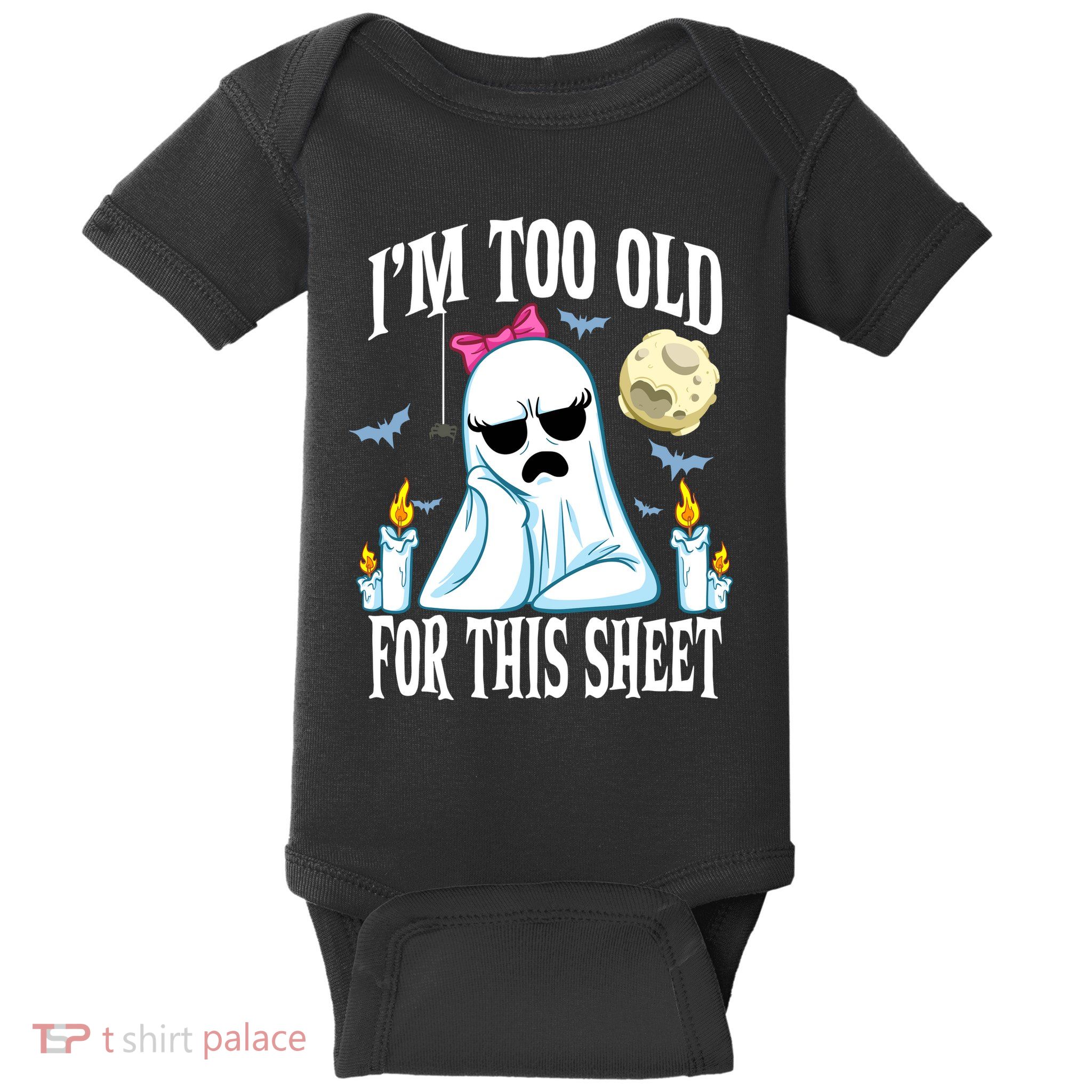Funny Halloween Ghost Face Costume Baby Bodysuit