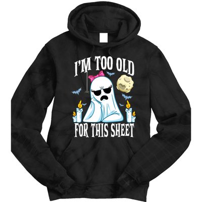Funny Halloween Ghost Face Costume Tie Dye Hoodie