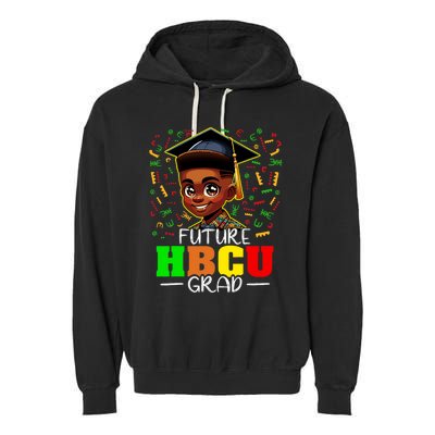 Future Hbcu Graduation Black Boy Grad Hbcu Garment-Dyed Fleece Hoodie