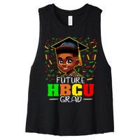 Future Hbcu Graduation Black Boy Grad Hbcu Women's Racerback Cropped Tank