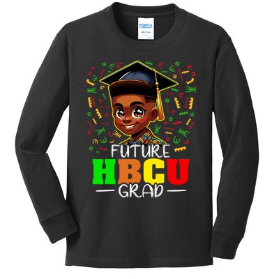 Future Hbcu Graduation Black Boy Grad Hbcu Kids Long Sleeve Shirt