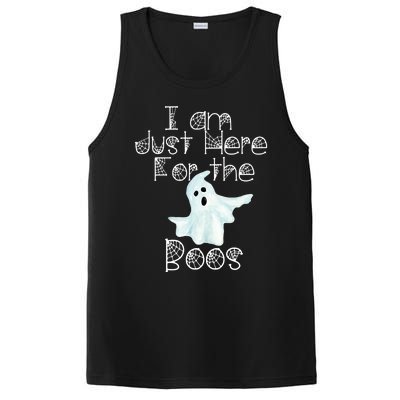 Funny Halloween Gift I Am Just Here For The Boos Ghost Gift PosiCharge Competitor Tank