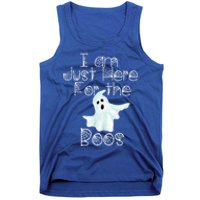 Funny Halloween Gift I Am Just Here For The Boos Ghost Gift Tank Top