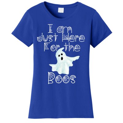 Funny Halloween Gift I Am Just Here For The Boos Ghost Gift Women's T-Shirt