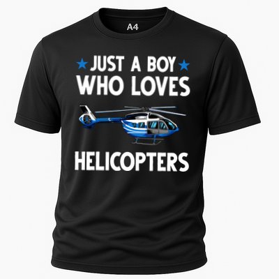 Funny Helicopter Gift Boy Pilot Aviator Performance Shirt