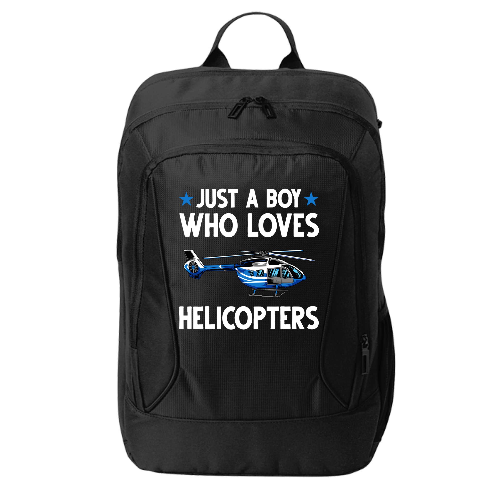 Funny Helicopter Gift Boy Pilot Aviator City Backpack