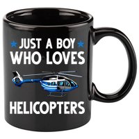 Funny Helicopter Gift Boy Pilot Aviator 11oz C Handle Ceramic Mug