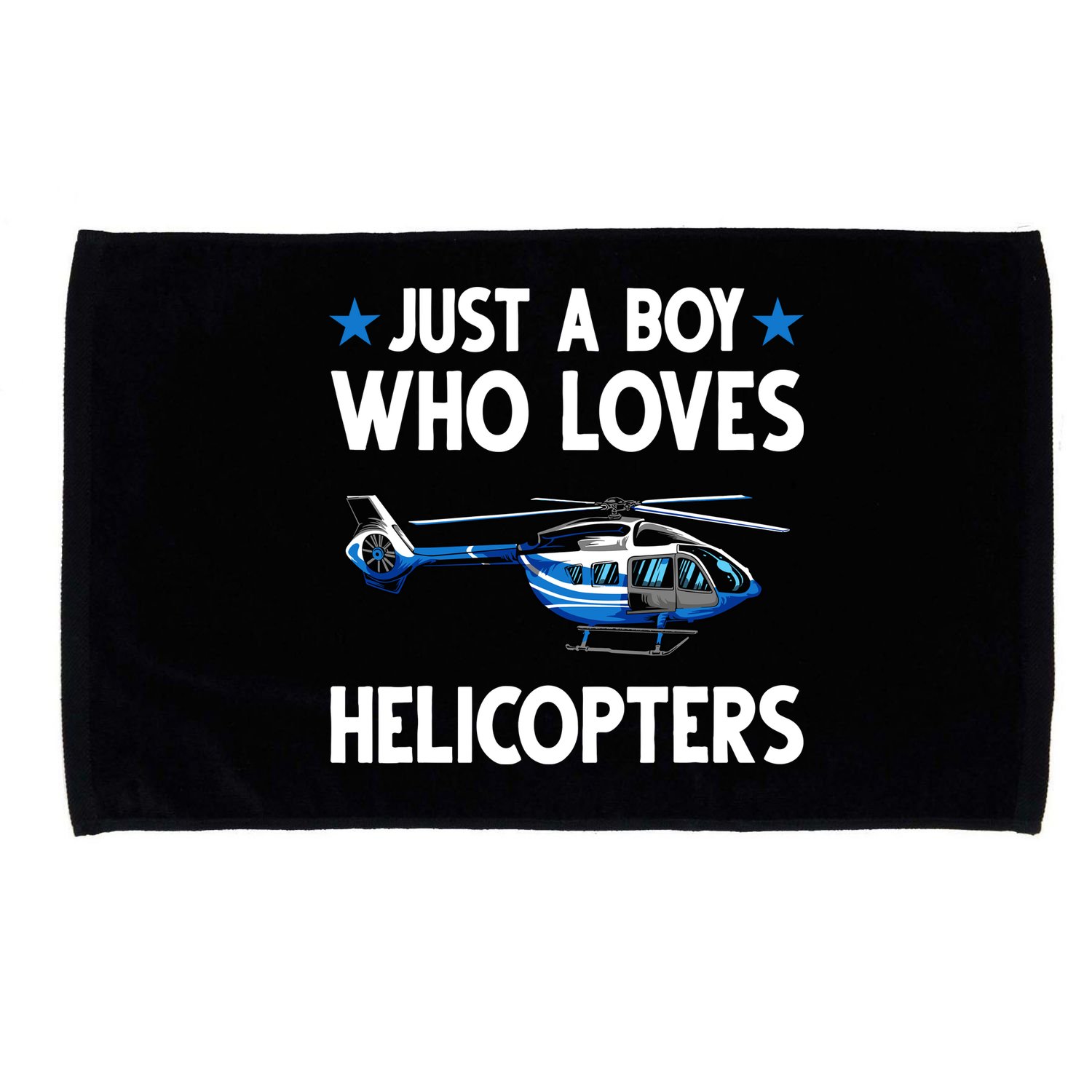 Funny Helicopter Gift Boy Pilot Aviator Microfiber Hand Towel