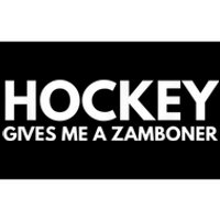 Funny Hockey Gives Me A Zamboner Bumper Sticker