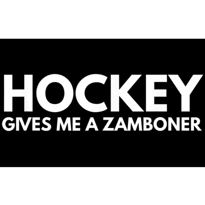 Funny Hockey Gives Me A Zamboner Bumper Sticker