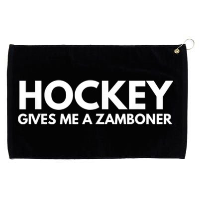 Funny Hockey Gives Me A Zamboner Grommeted Golf Towel