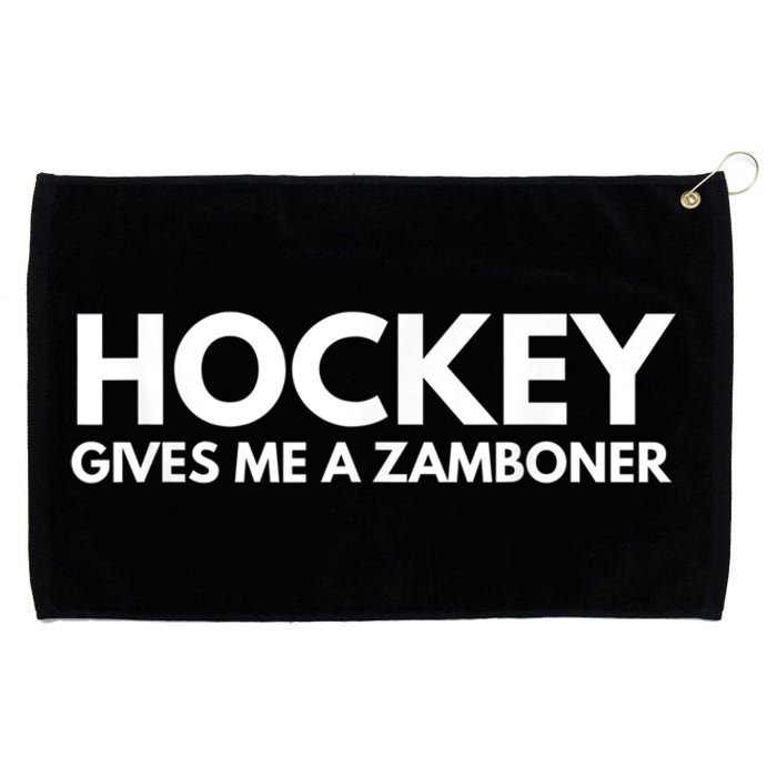 Funny Hockey Gives Me A Zamboner Grommeted Golf Towel