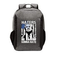 Funny Haters Gonna Hate President Donald Trump Middle Finger Vector Backpack