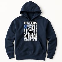 Funny Haters Gonna Hate President Donald Trump Middle Finger Hoodie