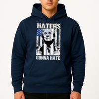 Funny Haters Gonna Hate President Donald Trump Middle Finger Hoodie