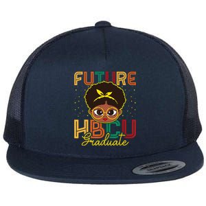 Future Hbcu Grad History Black College Melanin Gift Flat Bill Trucker Hat