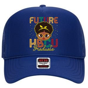 Future Hbcu Grad History Black College Melanin Gift High Crown Mesh Back Trucker Hat