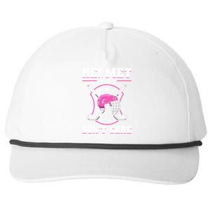 Funny Hockey Goalie Gift Helmet Hair Dont Care Ice Hockey Funny Gift Snapback Five-Panel Rope Hat